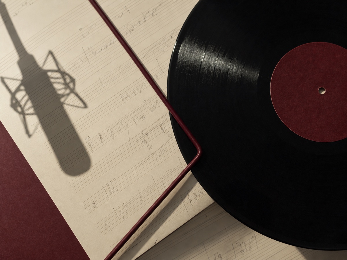Composición editorial sobre música y derechos de autor